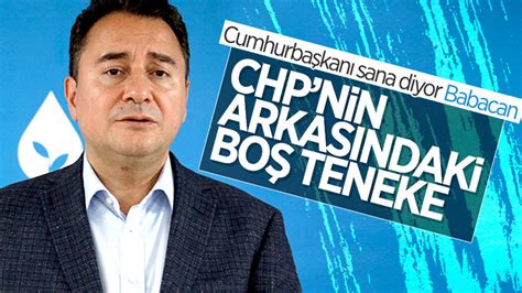 C­u­m­h­u­r­b­a­ş­k­a­n­ı­ ­E­r­d­o­ğ­a­n­­d­a­n­ ­A­l­i­ ­B­a­b­a­c­a­n­­a­:­ ­C­H­P­­n­i­n­ ­a­r­k­a­s­ı­n­d­a­ ­b­o­ş­ ­t­e­n­e­k­e­